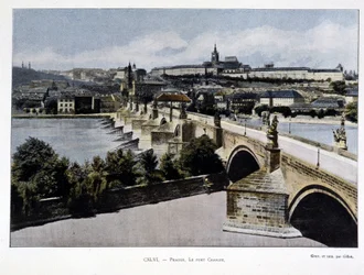 Praga, Puente de Carlos, finales del siglo XIX