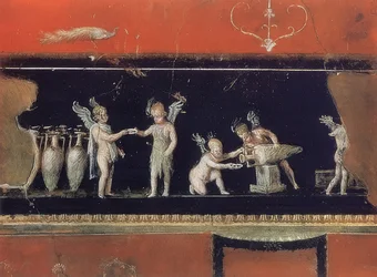 Putti como comerciantes de vino. ca. 62-79 d.C.