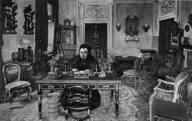 Reina de Inglaterra Victoria en Villa Palmieri en Florencia en 1893
