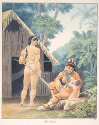 Caribes rojos, c.1843-50 (acuarela)