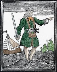 Representación del pirata Charles Vane