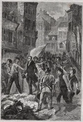 Revuelta de los canuts en Lyon en 1831 - Louis Bouvier-Dumolart (Dumolard) prefecto y diputado lionés liberado