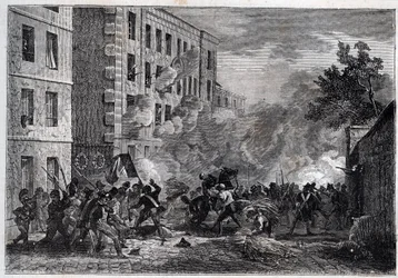 Revolución de 1830 - Muerte del politécnico Louis Vaneau