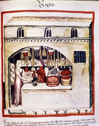 Vendedor de arroz - en Tacuinum Sanitatis