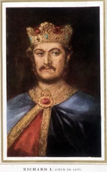 Ricardo I Corazón de León - de un grabado del Museo Británico