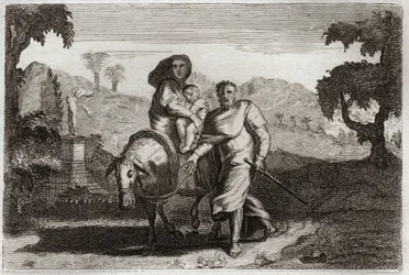 Biblia de Royaumont, Nuevo Testamento: Huida a Egipto.
