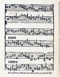 Página de la partitura de Estudios y documentos musicológicos de Nicola Burzio