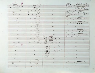 Página de partitura de la Gran sinfonía (op. 8) de Carl August Cannabich