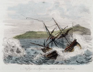 Naufragio del barco de Jean-Francois Galaup, Conde de La Perouse
