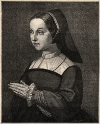 Santa Juana Francisca de Chantal - Retrato de Santa Juana Francisca (Jeanne Françoise Frémyot, Baronesa de Rabutin de Chantal) por Chantal Fundadora de la Visitación (1572-1641)