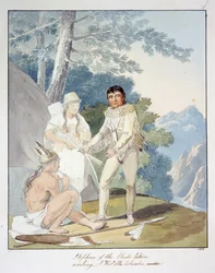 Stephan de la nación Chiche, residente al noroeste del río Columbia, hacia 1843-50