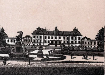 Estocolmo, Suecia: vista del castillo de Drottningholm. En "El Mundo Ilustrado 168 vistas". Sin fecha (finales del siglo XIX).