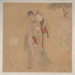 Oficial Tártaro con Dama Rubia