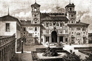 Terraza y fachada de Villa Medicis
