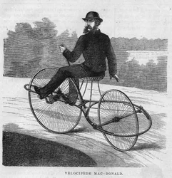 El velocípedo americano Mac-Donald. 1869