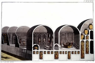 Los baños de Caracalla en Roma (grabado del siglo XIX)