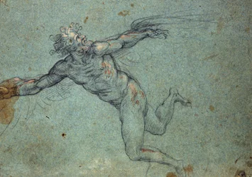 La caída de Ícaro - “La caída de Ícaro” Dibujo del siglo XVII