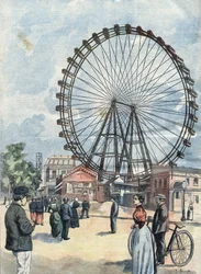 La noria de la Exposición Universal de París de 1900.