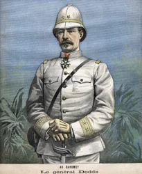 El General francés Alfred Amédée Dodds (1842-1922) en Benín (Dahomey) en 1892