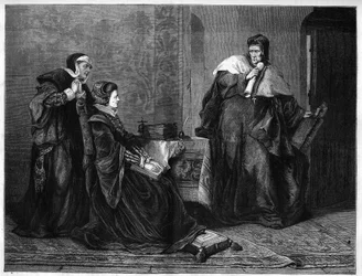 El Gardiner Eveque presenta a Lady Jeanne Grey (Jane Grey).