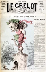 La cuestión de Lohengrin: Proyecto de monumento para ser erigido en Wagner - en “Le Grelot” del 20/09/1891