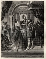 El matrimonio por poder de la Princesa María de Médici y el Rey Enrique IV de Francia en el Duomo, Florencia, 5 de octubre de 1600