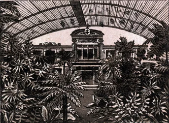 El Jardín de las Palmeras en Frankfurt, Alemania en “El mundo ilustrado 168 vistas” Sin fecha (finales del siglo XIX)