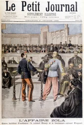 El caso Zola: grave incidente de audiencia entre el Coronel Hubert Henry (1846-1898) y el Teniente Coronel Georges Picquart (1854-1914) - en “Le Petit Journal” del 27/02/1898