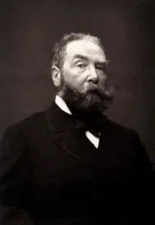 El artista Henri-Julien Dumont fotografiado con motivo del Salón de París de 1881