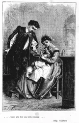 El nacimiento del hijo de Renzo y Lucía - en "Los novios" (I promessi Sposi) de Manzoni
