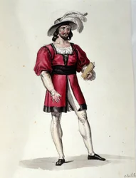 El personaje interpretando la Virilidad en el ballet 