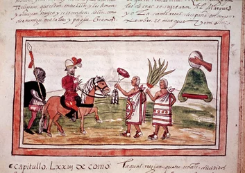 La conquista de México por el conquistador español Hernán Cortés