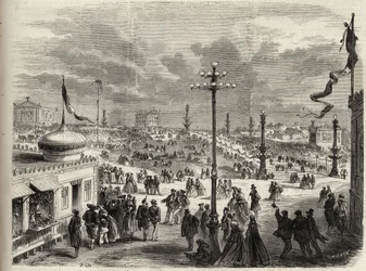 La fiesta del 15 de agosto de 1867 en el Trocadero en París - El universo ilustre de 1867