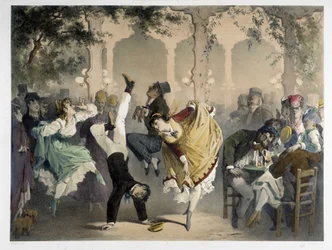 La reja en Bullier, circa 1860