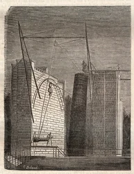 El gran telescopio de espejo (o leviatán) de William Parsons llamado Lord Rosse (1800-1867), del Castillo de Birr en Parsonstown (Irlanda)