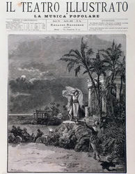 La última escena de Los pescadores de perlas, acto I, ópera de Georges Bizet