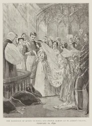 La boda de la reina Victoria y el príncipe Alberto