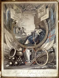 El descanso de los hijos de la Victoria: alegoría sobre los soldados de la Guerra Napoleónica. s.d. siglo XIX