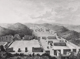 Baños termales de Ostia Antica, Italia, siglo XIX