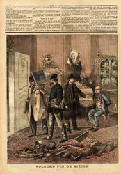 Ladrones de fin de siglo, una banda organizada que se hace pasar por un juez de instrucción, el jefe de seguridad y sus agentes, irrumpieron con una orden falsa de registro en la casa del Marqués de Panisse, rue Marceau, y se llevaron muebles, pinturas y o