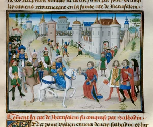 Tercera Cruzada: la captura de Jerusalén por el sultán Saladino (1138-1193) en 1187