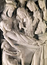 Tumba de Cristo, detalles del retablo de Saint-Riquier