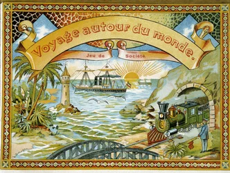 Tren, faro y barco, portada del juego 