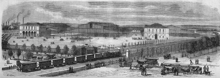 Transformaciones de París bajo el Segundo Imperio, París Haussmann: La nueva marcha hacia el ganado de la Villette.