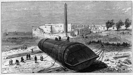 Transporte del obelisco conocido como “Aguja de Cleopatra” de Egipto a Inglaterra
