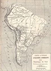 Mapa de viaje de Alcide d