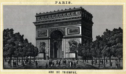 Vista del Arco de Triunfo en París