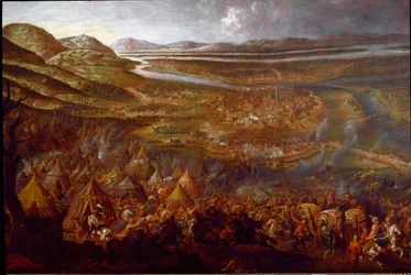 Vista de la Batalla de Viena el 12/09/1683 en la colina de Kahlenberg