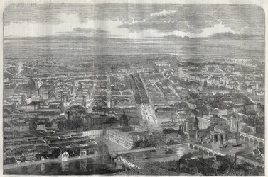 Vista de la Ciudad de Berlín en 1858.