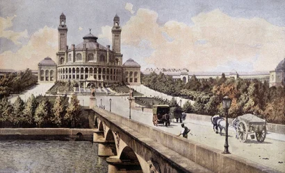 Vista del Palais du Trocadero (París) en 1898